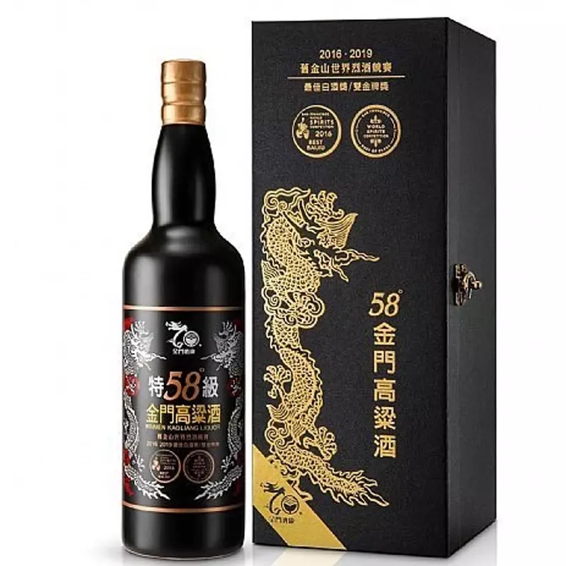 良新國際洋酒｜雙金黑耀紀念酒-金門高梁酒