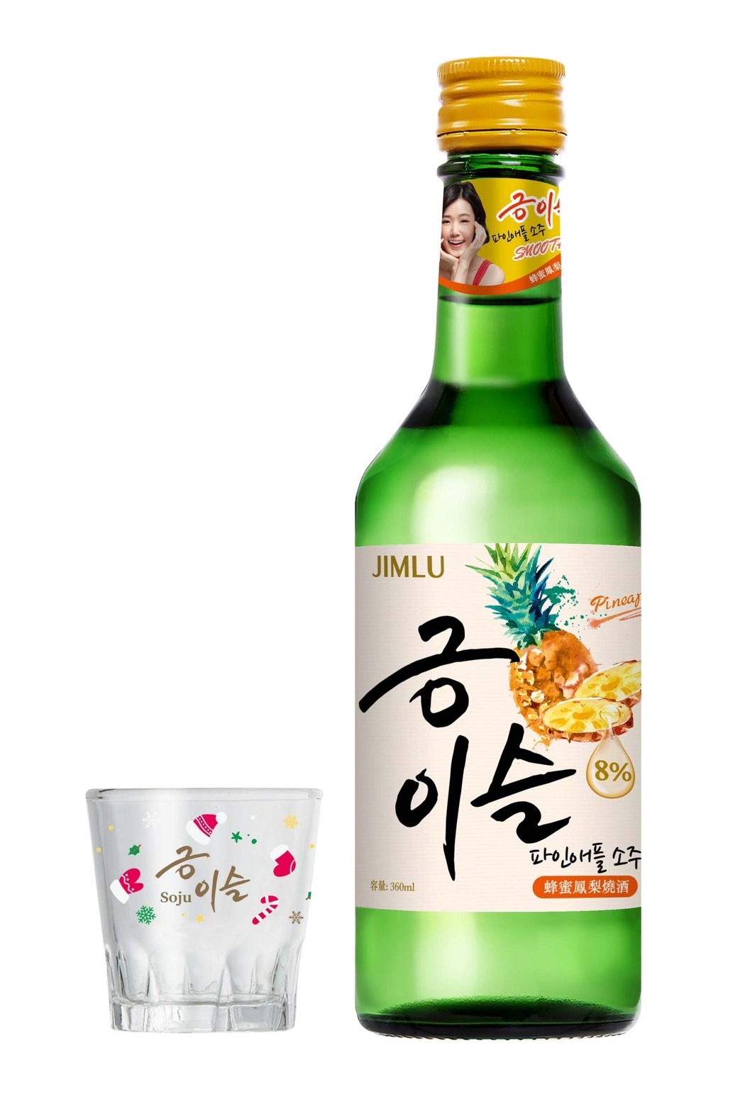 清露蜂蜜鳳梨燒酒360ml